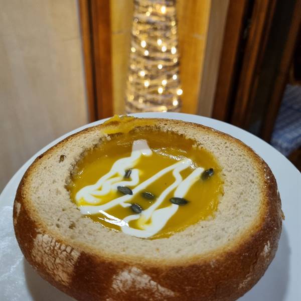 crema di zucca e patate   #cucinatipica #bavarese #rivadelgarda #cenonedicapodanno 